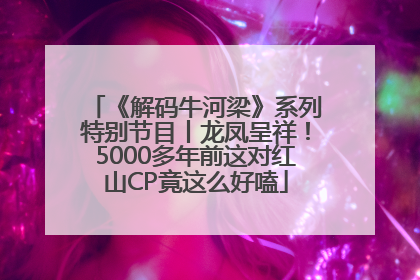 《解码牛河梁》系列特别节目丨龙凤呈祥！5000多年前这对红山CP竟这么好嗑
