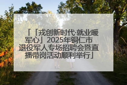「戎创新时代·就业暖军心」2025年铜仁市退役军人专场招聘会暨直播带岗活动顺利举行