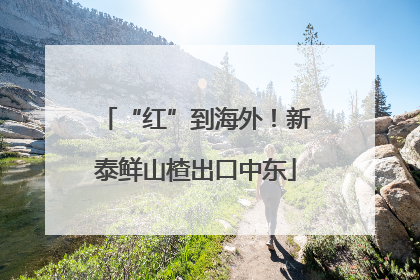 “红”到海外！新泰鲜山楂出口中东