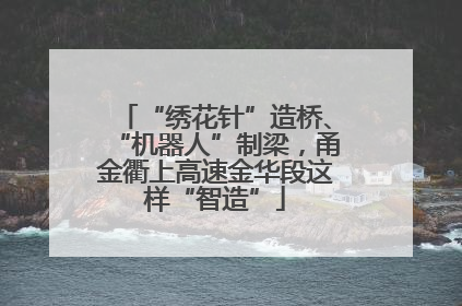 “绣花针”造桥、“机器人”制梁，甬金衢上高速金华段这样“智造”