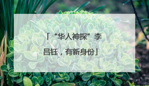 “华人神探”李昌钰，有新身份