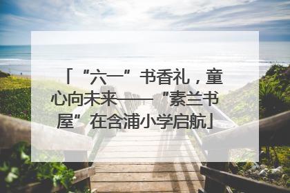 “六一”书香礼，童心向未来——“素兰书屋”在含浦小学启航