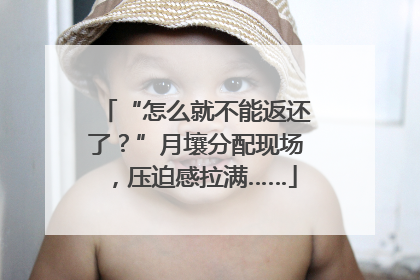 “怎么就不能返还了？”月壤分配现场，压迫感拉满……