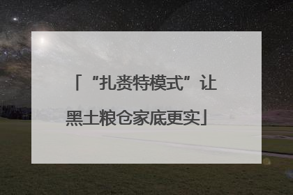 “扎赉特模式”让黑土粮仓家底更实