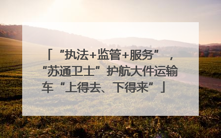 “执法+监管+服务”，“苏通卫士”护航大件运输车“上得去、下得来”