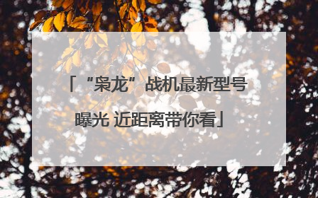 “枭龙”战机最新型号曝光 近距离带你看