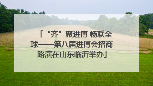 “齐”聚进博 畅联全球——第八届进博会招商路演在山东临沂举办