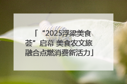 “2025浮梁美食荟”启幕 美食农文旅融合点燃消费新活力