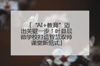 “AI+教育”迈出关键一步！叶县晨德学校打造智慧双师课堂新范式