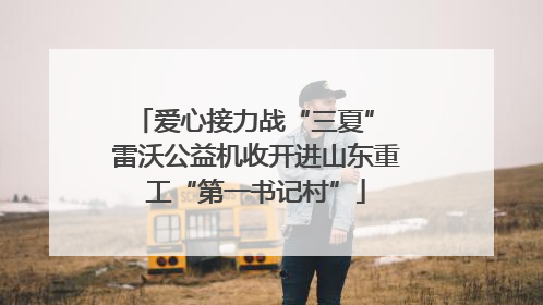 爱心接力战“三夏” 雷沃公益机收开进山东重工“第一书记村”