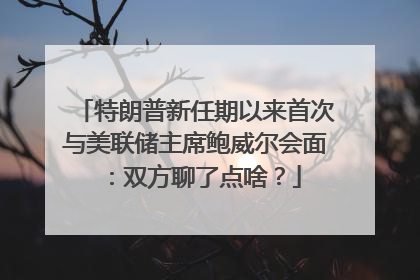 特朗普新任期以来首次与美联储主席鲍威尔会面：双方聊了点啥？