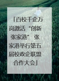 百校千企万岗激活“创新张家港” 张家港举行第五届校政企联盟合作大会