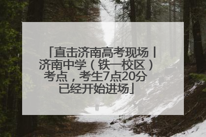 直击济南高考现场丨济南中学（铁一校区）考点，考生7点20分已经开始进场
