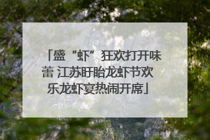 盛“虾”狂欢打开味蕾 江苏盱眙龙虾节欢乐龙虾宴热闹开席