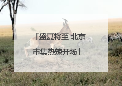 盛夏将至 北京市集热辣开场