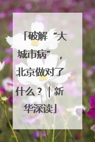 破解“大城市病”，北京做对了什么？｜新华深读