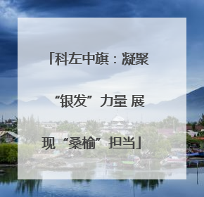 科左中旗：凝聚“银发”力量 展现“桑榆”担当