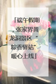 端午假期，张家界黄龙洞景区“粽香驿站”暖心上线