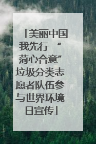 美丽中国我先行 “菏心合意”垃圾分类志愿者队伍参与世界环境日宣传