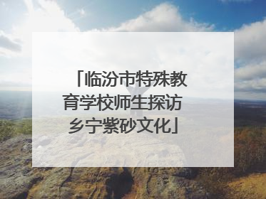 临汾市特殊教育学校师生探访乡宁紫砂文化