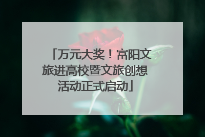 万元大奖！富阳文旅进高校暨文旅创想活动正式启动