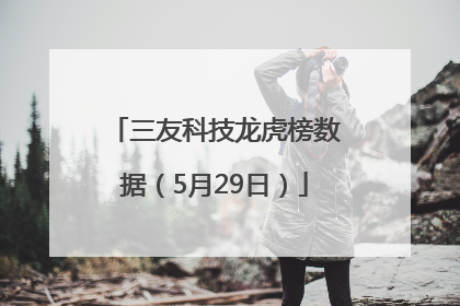 三友科技龙虎榜数据（5月29日）
