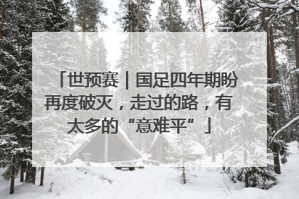 世预赛｜国足四年期盼再度破灭，走过的路，有太多的“意难平”