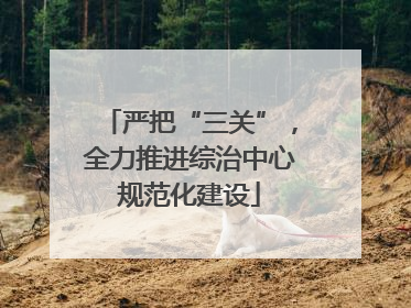 严把“三关”，全力推进综治中心规范化建设