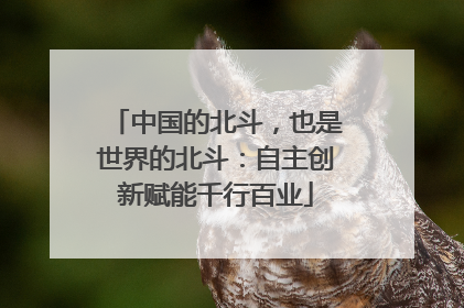 中国的北斗，也是世界的北斗：自主创新赋能千行百业