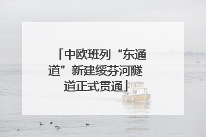 中欧班列“东通道”新建绥芬河隧道正式贯通