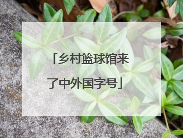 乡村篮球馆来了中外国字号