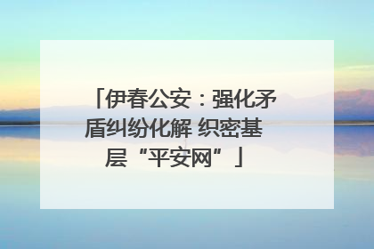 伊春公安：强化矛盾纠纷化解 织密基层“平安网”