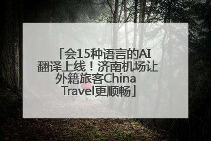 会15种语言的AI翻译上线！济南机场让外籍旅客China Travel更顺畅