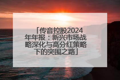 传音控股2024年年报：新兴市场战略深化与高分红策略下的突围之路