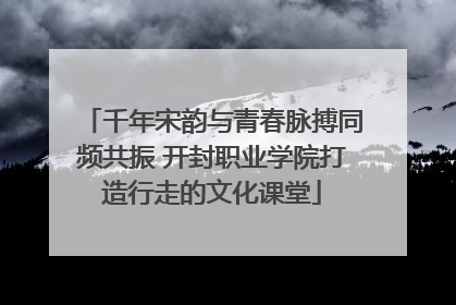千年宋韵与青春脉搏同频共振 开封职业学院打造行走的文化课堂