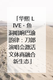 华熙 LIVE・鱼洞唱响巴渝韵律：刀郎演唱会激活文体商融合新生态