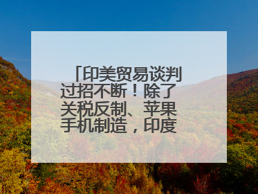 印美贸易谈判过招不断！除了关税反制、苹果手机制造，印度最新要价来了