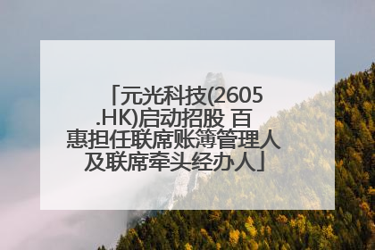 元光科技(2605.HK)启动招股 百惠担任联席账簿管理人及联席牵头经办人