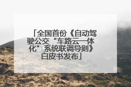 全国首份《自动驾驶公交“车路云一体化”系统联调导则》白皮书发布