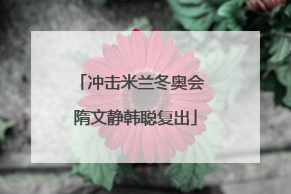 冲击米兰冬奥会 隋文静韩聪复出