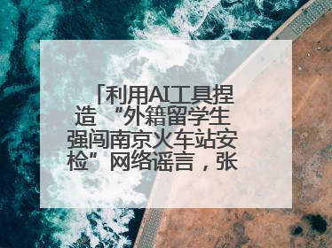 利用AI工具捏造 “外籍留学生强闯南京火车站安检”网络谣言，张某燕被行政拘留
