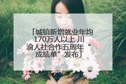 城镇新增就业年均170万人以上 川渝人社合作五周年“成绩单”发布