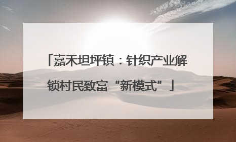 嘉禾坦坪镇：针织产业解锁村民致富“新模式”