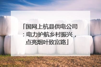 国网上杭县供电公司：电力护航乡村振兴，点亮烟叶致富路