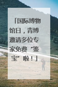 国际博物馆日，青博邀请多位专家免费“鉴宝”啦！