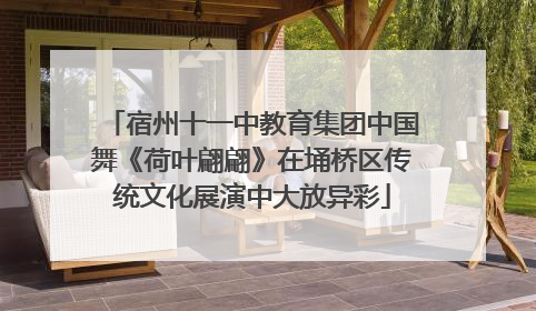 宿州十一中教育集团中国舞《荷叶翩翩》在埇桥区传统文化展演中大放异彩