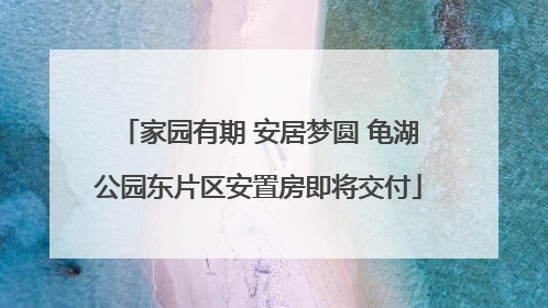 家园有期 安居梦圆 龟湖公园东片区安置房即将交付