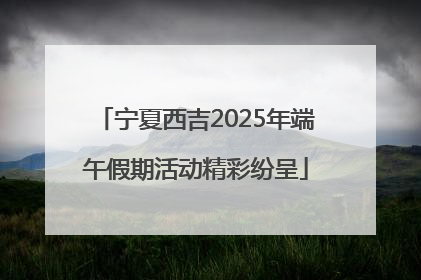 宁夏西吉2025年端午假期活动精彩纷呈