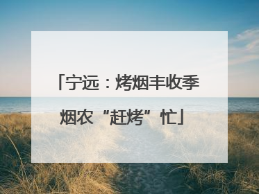 宁远：烤烟丰收季 烟农“赶烤”忙
