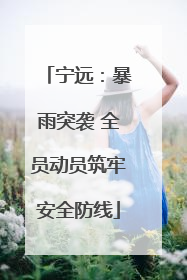 宁远：暴雨突袭 全员动员筑牢安全防线